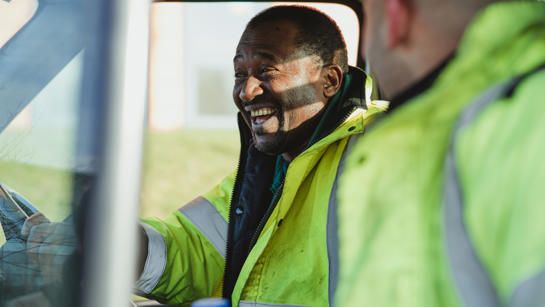 Workmen In Vehicle Workmen In Vehicle