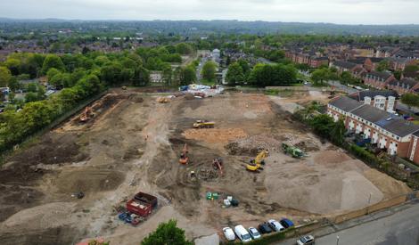 Aerial view of site