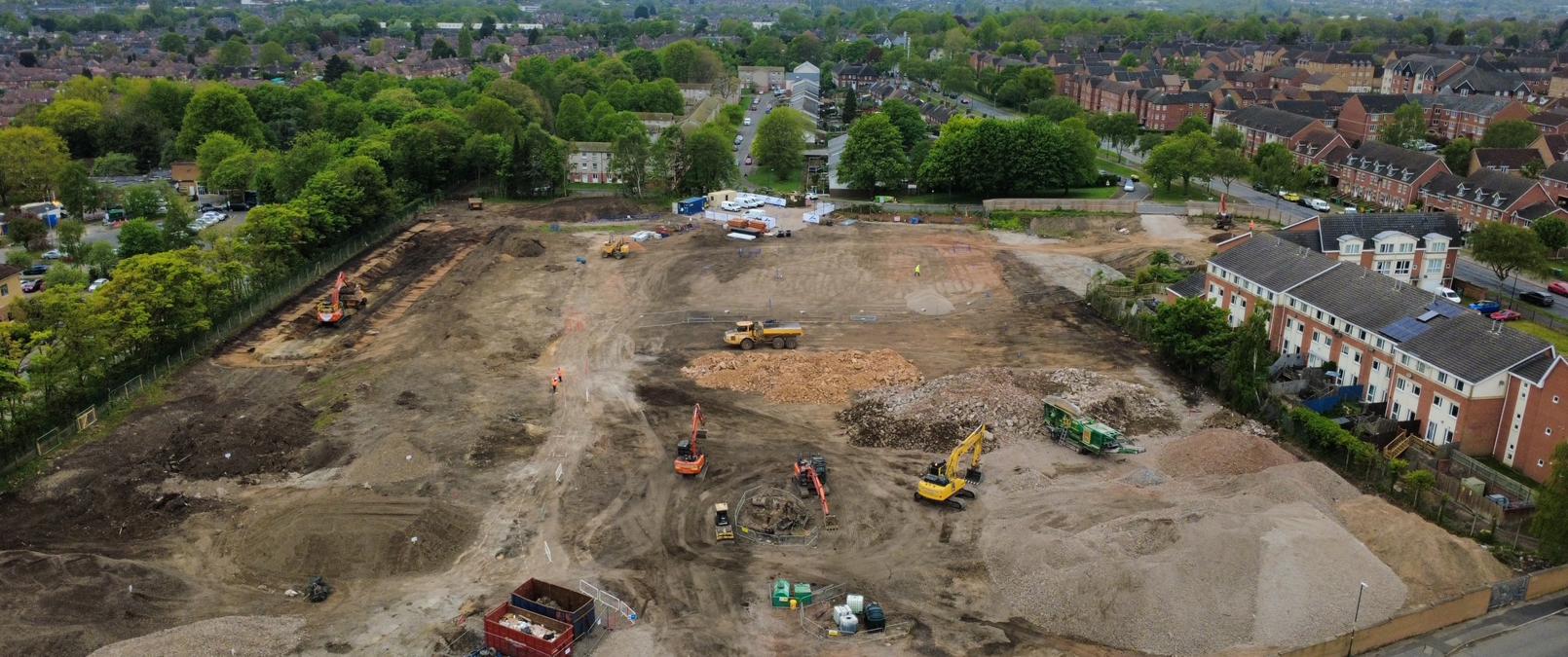 Aerial view of site