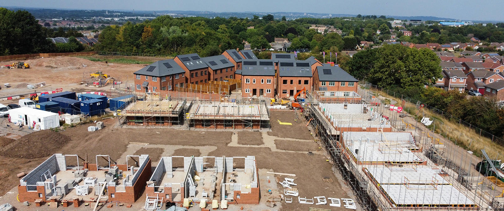 Progress aerial shot