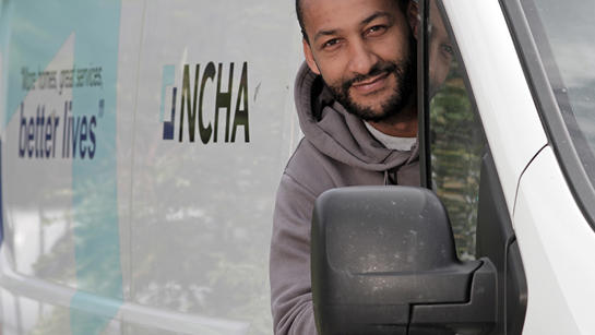 Ncha Employee In His Van