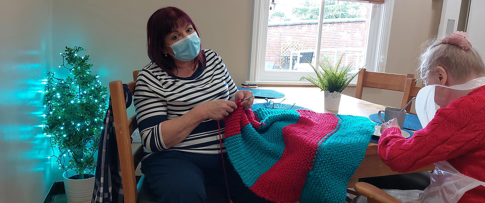 Knitting with residents