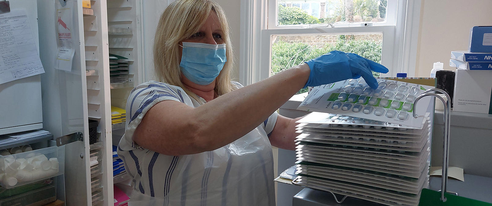 Support worker with medicines