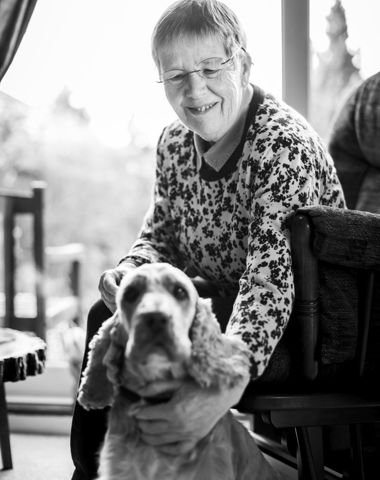 Mrs Moore With Her Dog Mrs Moore With Her Dog