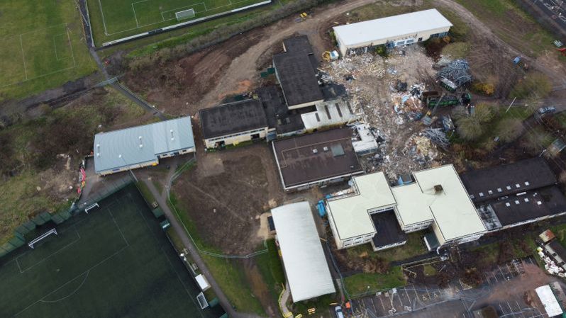 Aerial view of the Clifton development
