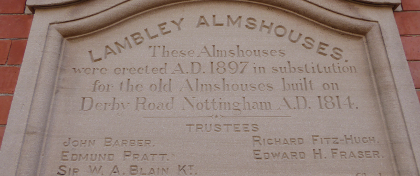 Lambley Almshouses Plaque