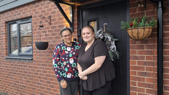 Laura and Jaddine in Leicester