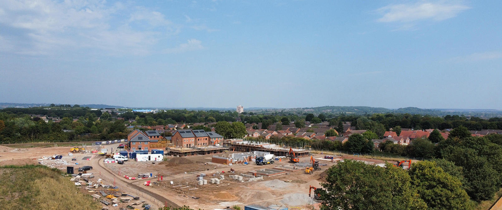 Aerial photo of new site in Clifton