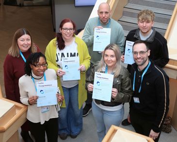 NCHA apprentices celebrating their achievements