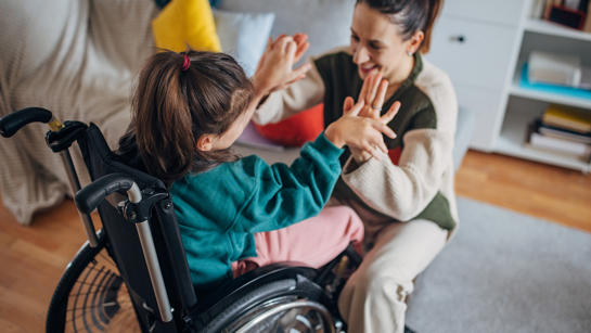 Katie with her daughter