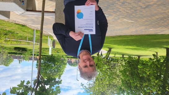 David With Rospa Member Certificate LANDSCAPE