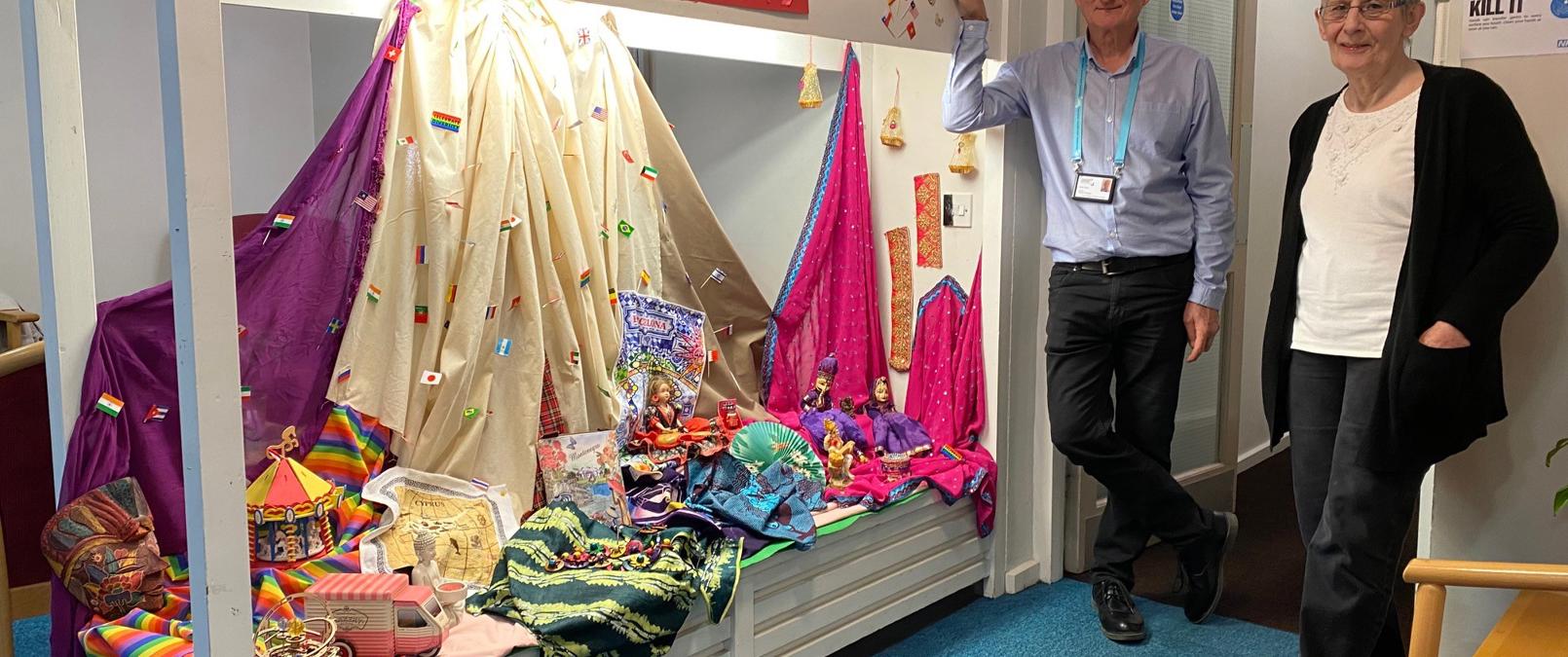 Liz And Her Display In Reception Liz And Her Display In Reception