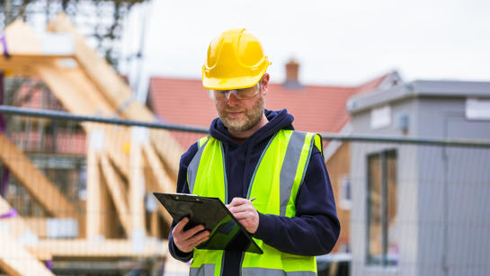 Man on site