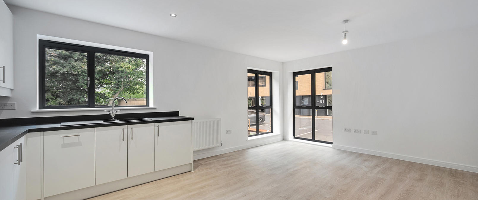 Open plan living area