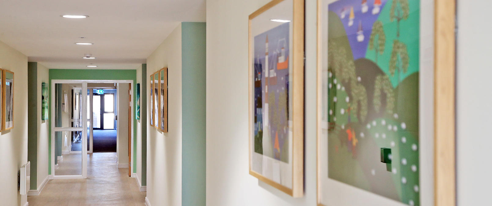Corridors at Farnborough Court Corridors at Farnborough Court
