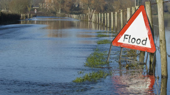 Flood Water Flooding Sign