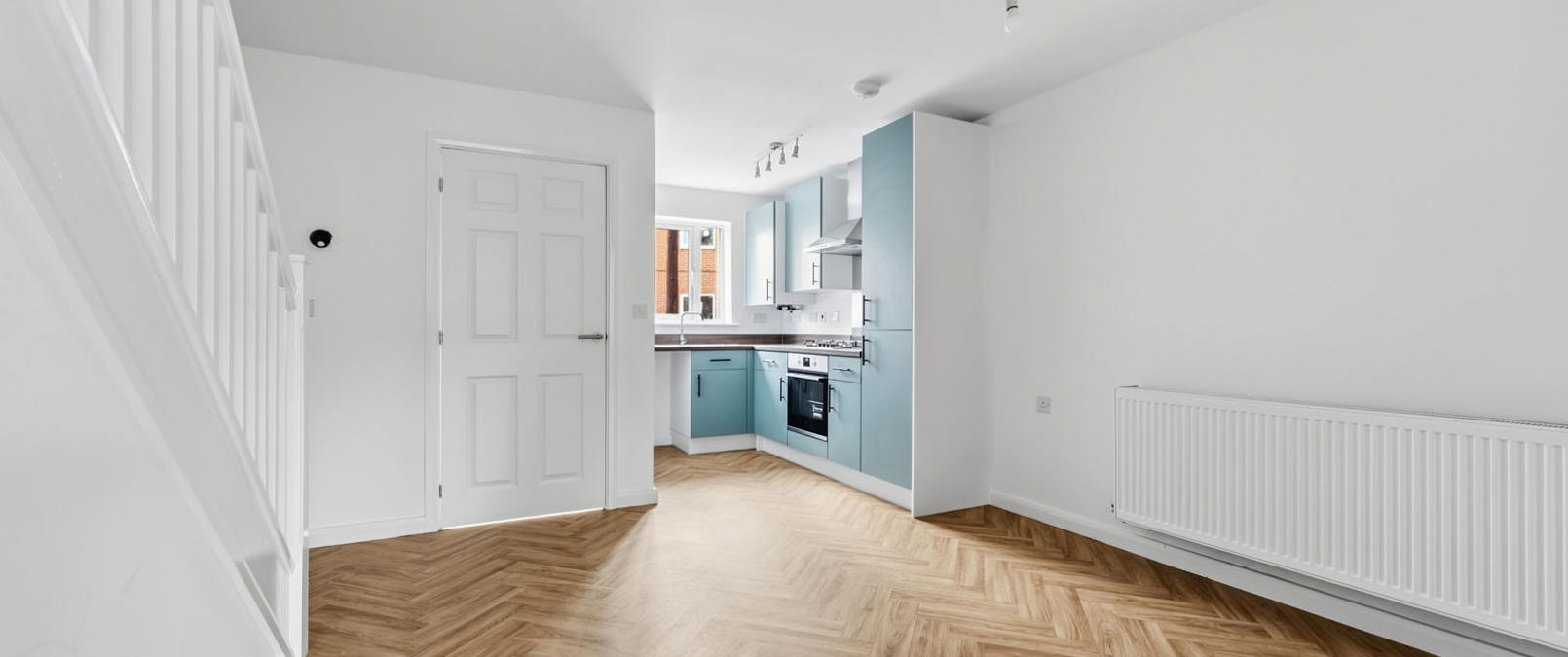 Open plan kitchen diner
