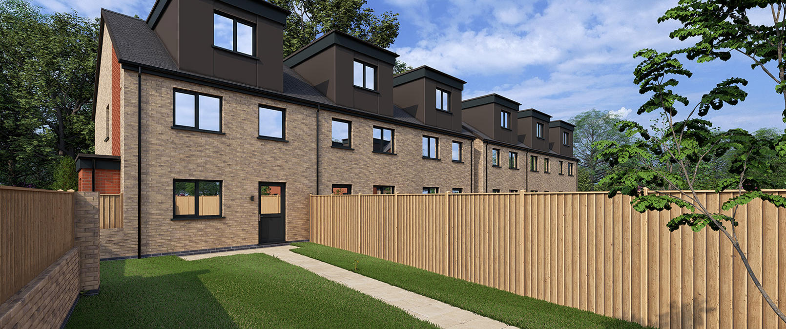 The Lime Three Bed Rear Garden
