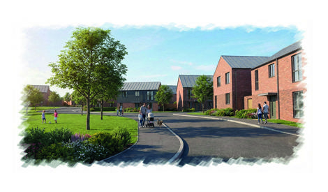 Street view of Dale Lane development