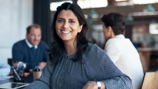 Female Manager In Meeting