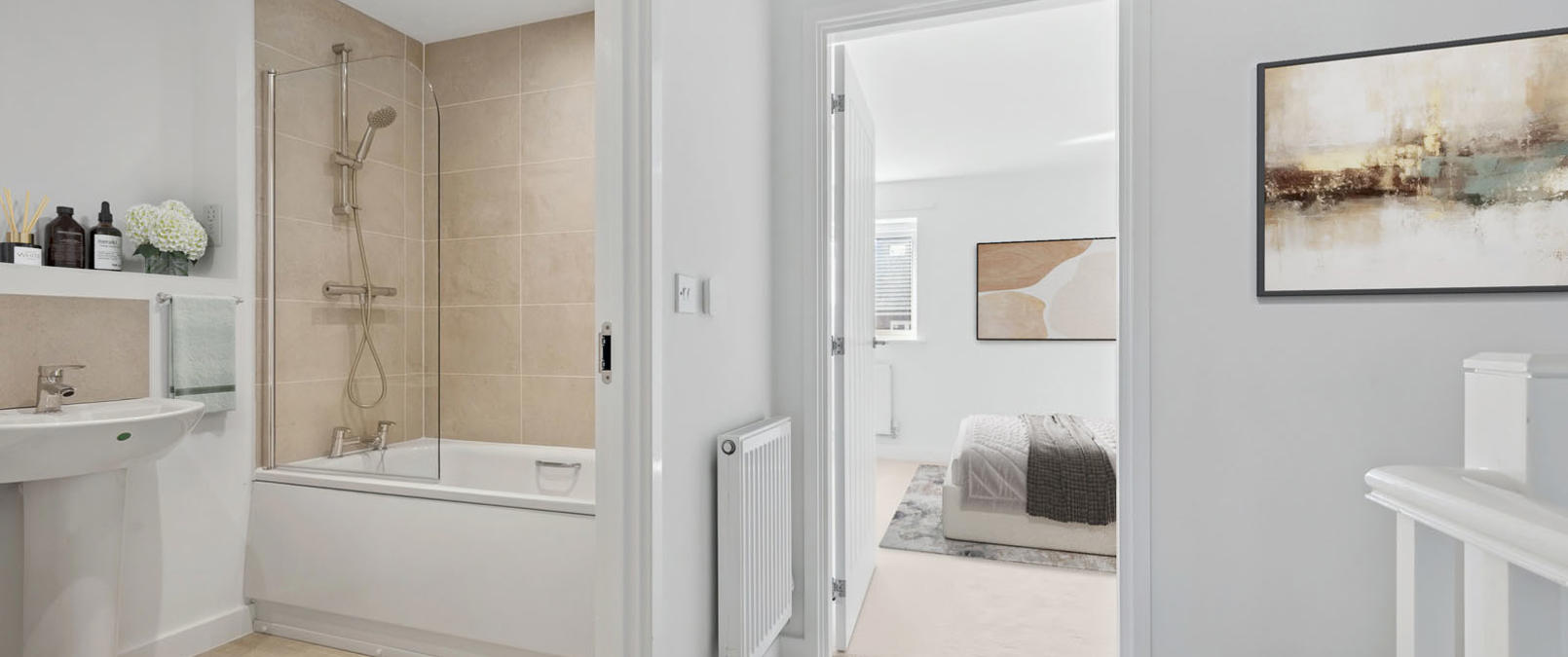 Landing and bathroom