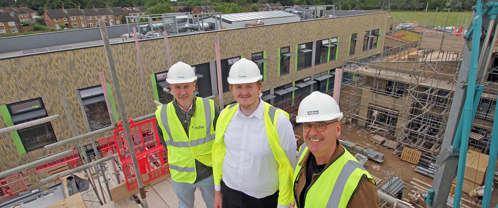 Cllr Jay Hayes on Farnborough Court roof Cllr Jay Hayes on Farnborough Court roof
